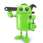 Android with wrench. Repair concept Android with wrench. Repair concept